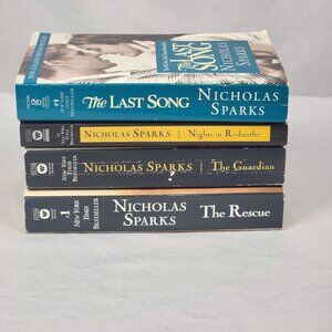 Nicholas Sparks Lot of 4 Paperback Books Romance Fiction